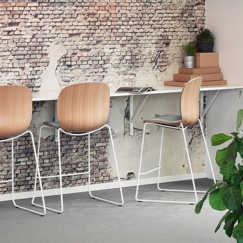 Profim Noor Up 6095SB Veneer Chair With Seat and Back Upholstery