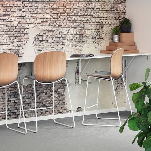 Profim Noor Up 6095SB Veneer Chair With Seat and Back Upholstery
