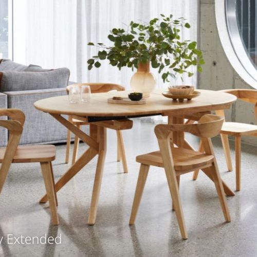 Casa 5PCE Extendable Dining Set | Natural Hardwood