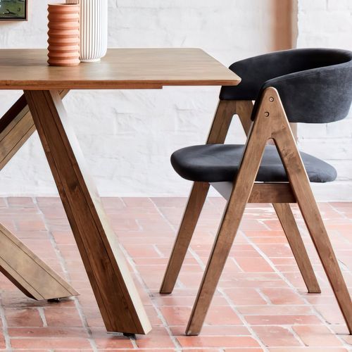 Gaudi Hardwood Dining Chair | Black | Walnut