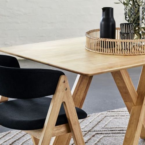 Gaudi Hardwood Dining Chair | Black | Natural