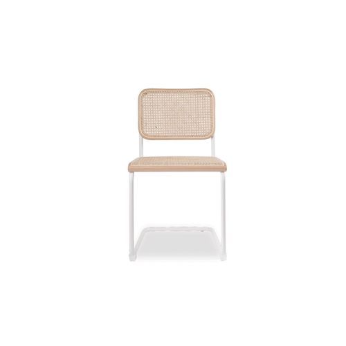 Calibre Chair - White with Natural Cane