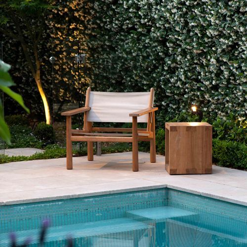 Hunter Outdoor Canvas Easy Armchair
