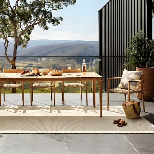 Lima 11pc Aluminium and Wicker Outdoor Dining Set