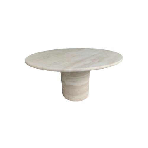 Court Dining Table-Italian Super White Travertine | Natural Stone Co.