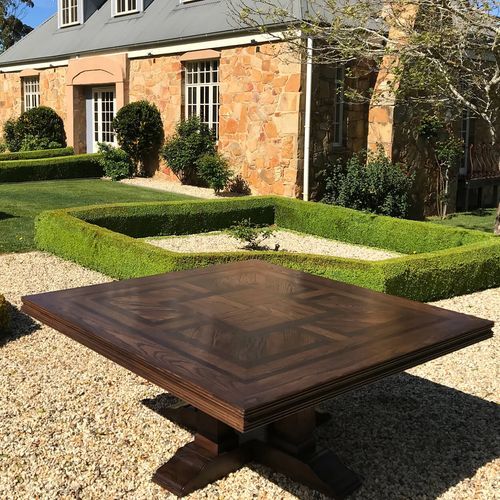 Square Parquetry Dining Table