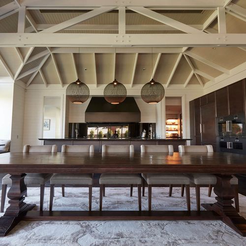 Oak Parquetry Dining Table