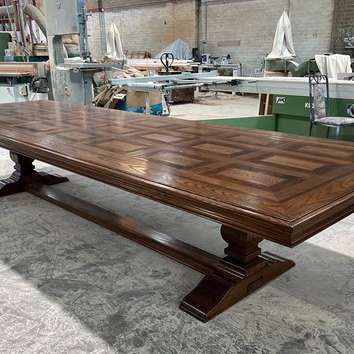 Custom Parquetry Dining Table