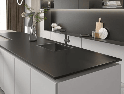 Polar Night Benchtop 20mm - Matt Black