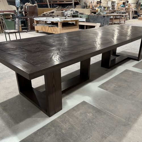 Parquetry Combinable Dining Table