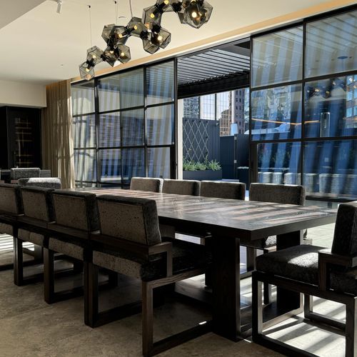 Parquetry Combinable Dining Table