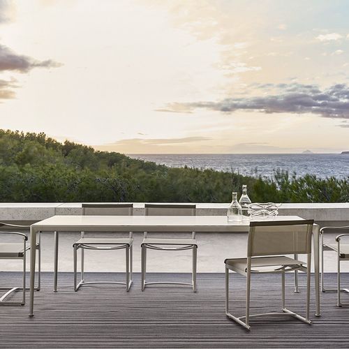 Mirto White Painted Square | Table
