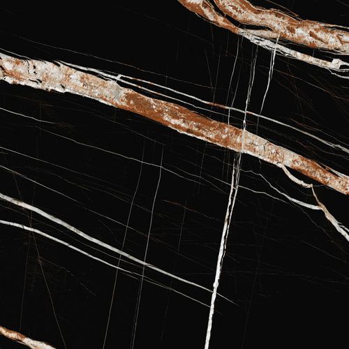 Marquina Gold Benchtop - Full-body patterned Matt