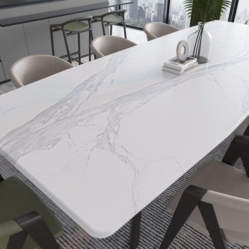 Snow White Benchtop - Full-body Patterned Matt