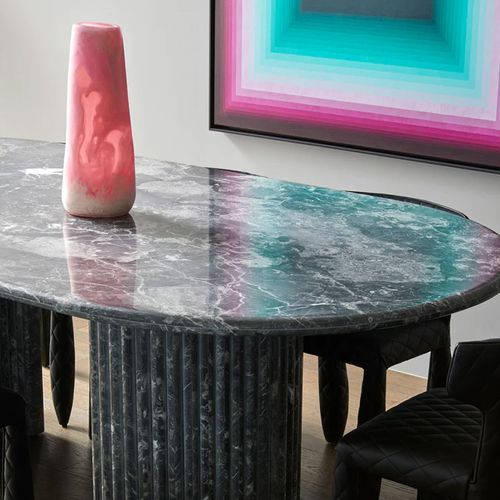 Zen Oblong Stone Dining Table