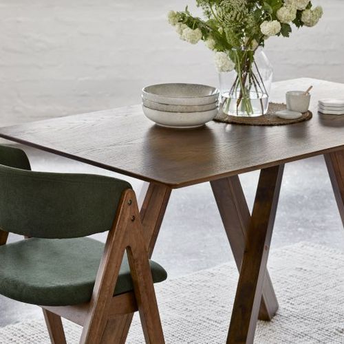 Gaudi Hardwood Dining Table | Rustic Walnut