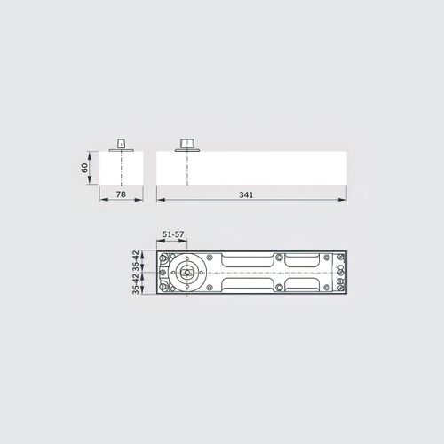 Dorma BTS804T EN4 Floor Spring Body Combi Pack Timber