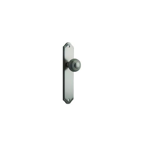 Iver Guildford Door Knob on Shouldered Backplate Satin Nickel - Customise to your needs