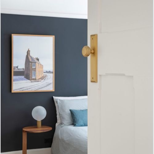 Iver Paddington Door Knob Stepped Backplate Euro Chrome Plated 11838E85 - Customise to your needs