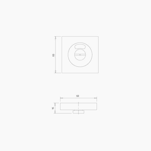 Square Emergency Release Indicating B1004MBLK