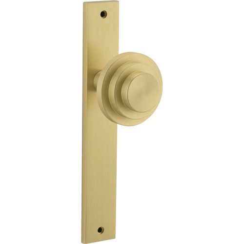 Zzzigurat Door Knob on Rectangular Backplate