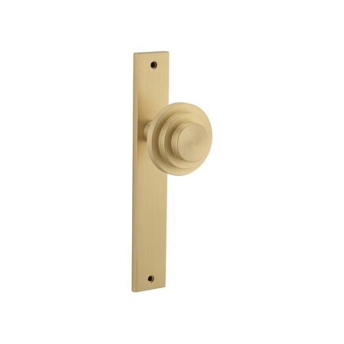 Zzzigurat Door Knob on Rectangular Backplate