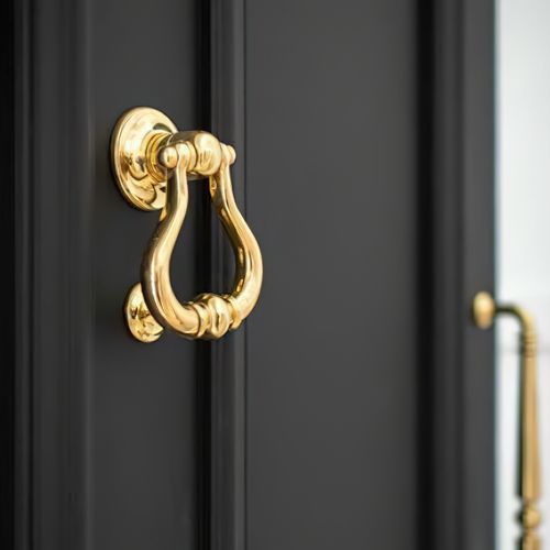 Iver Sarlat Door Knocker Matt Black 137mm x 115mm 9393