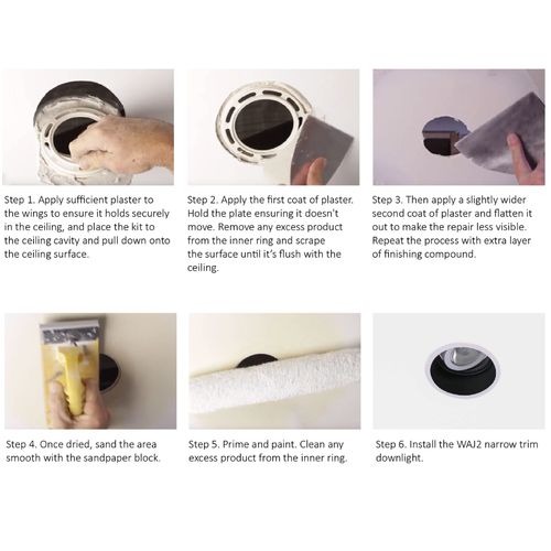 Flush Mount Kit (plus compatible downlight)