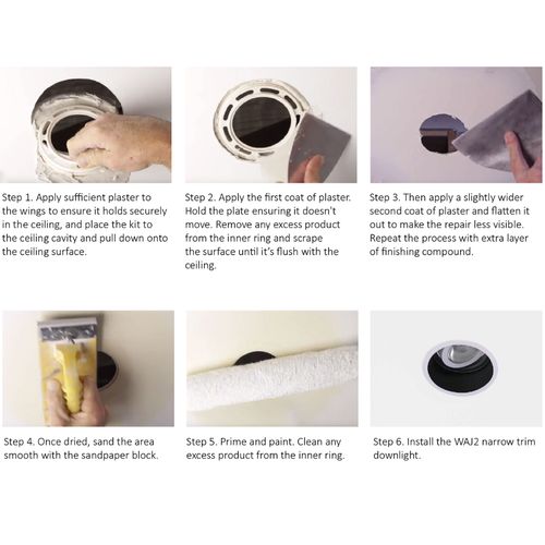 Flush Mount Kit (plus compatible downlight)