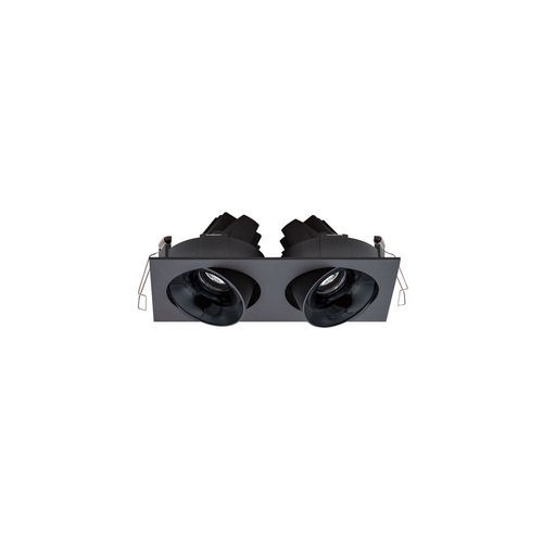 Cevon Dark Art Tilt/Rotate - 2x 11W Double Downlight