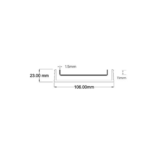 100TIGALLBL20 Tile Insert Drain