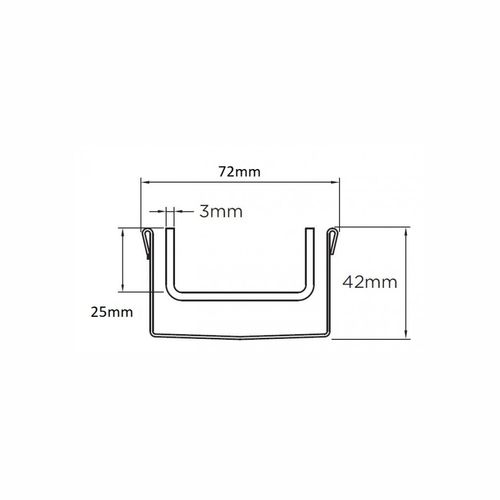 65Tii40MTL Tile Insert Drain