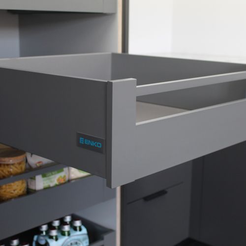 Enko SLIMBOX - Soft Close Drawer System Anthracite Screw On