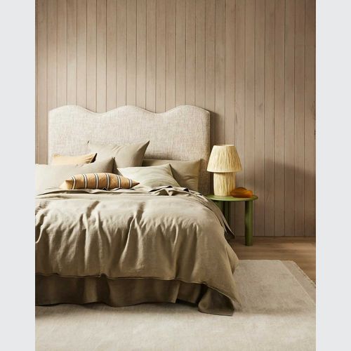Ravello Linen Quilt Cover - Caper | Weave Home Bed Linen