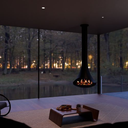 VisionLINE Cove Suspended LCD Electric Fire