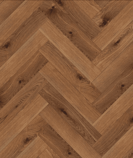 Smartfloor Marron Oak Herringbone Flooring