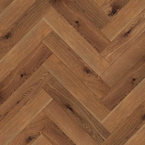 Smartfloor Marron Oak Herringbone Flooring