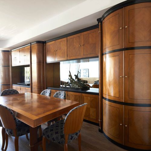 Art Deco Curved Door Wall Unit
