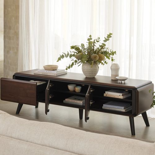 Casa Hardwood TV Entertainment Unit | Arabica Walnut