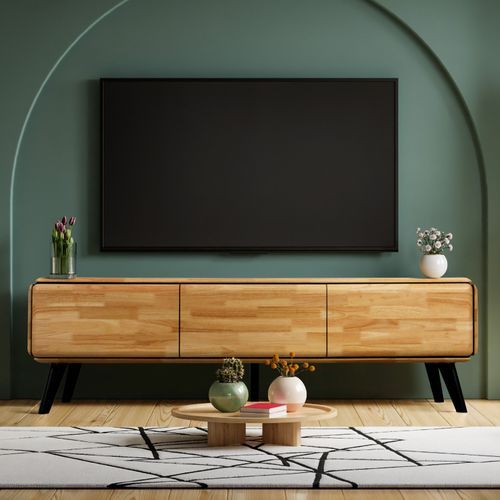 Casa Hardwood TV Entertainment Unit | Natural