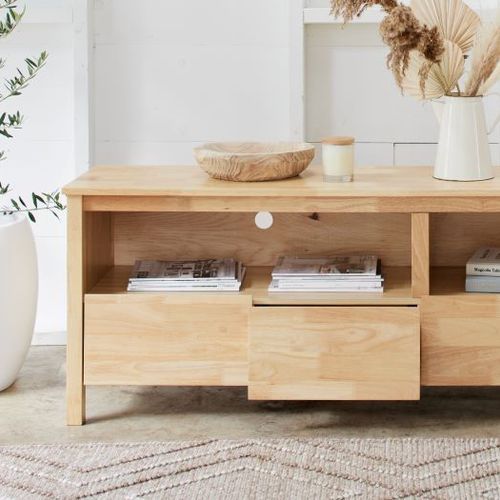 Coco Hardwood Entertainment Unit | TV Unit | Natural