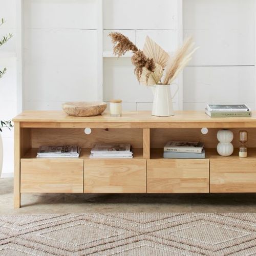 Coco Hardwood Entertainment Unit | TV Unit | Natural