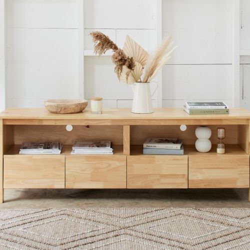 Coco Hardwood Entertainment Unit | TV Unit | Natural