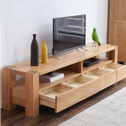 Cuba Solid Oak Entertainment Unit