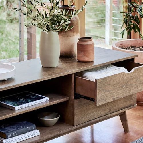 Paris Hardwood TV Unit | Entertainment Unit | Walnut
