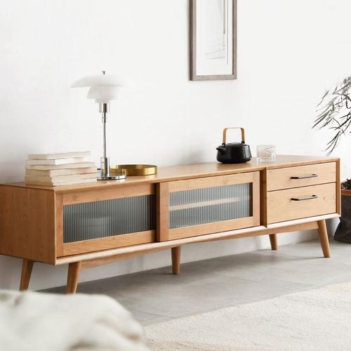 Prunus Solid Cherry Large Entertainment Unit