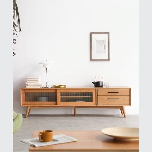 Prunus Solid Cherry Large Entertainment Unit