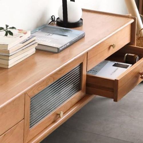Prunus Solid Cherry Medium Entertainment Unit
