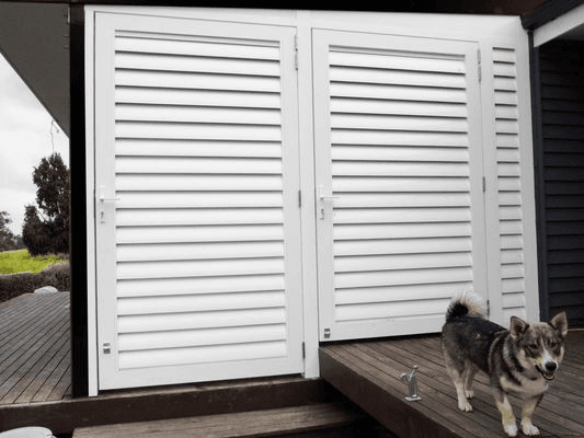 Louvretec Hinged Louvred Doors - Coastal Series