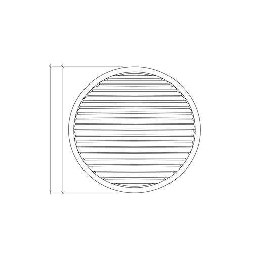 Ventilated Round Louvre